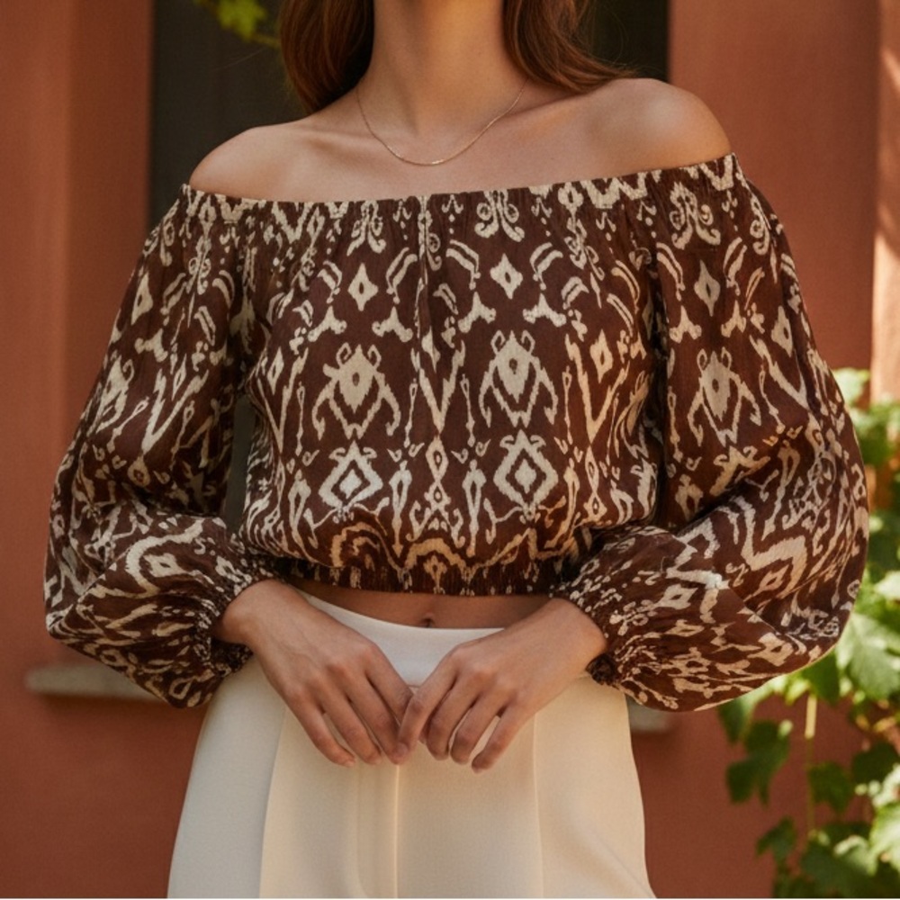 Moon River Bohemian Crop Top